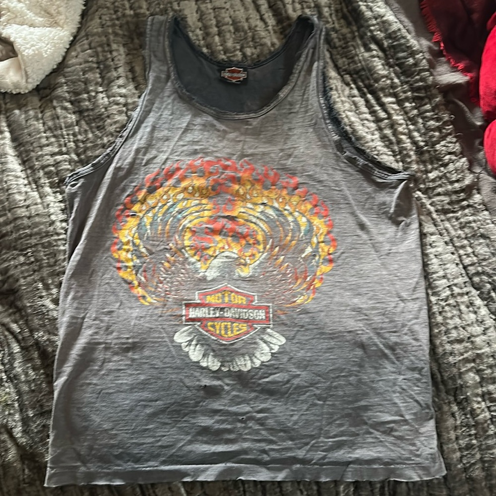Vintage Harley Davidson tank